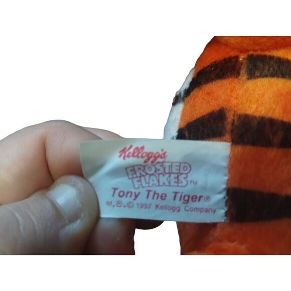 Vintage 1997 Tony the Tiger Stuffed Plush Toy Kellogg's Frosted Flakes Nostalgia - Picture 12 of 13